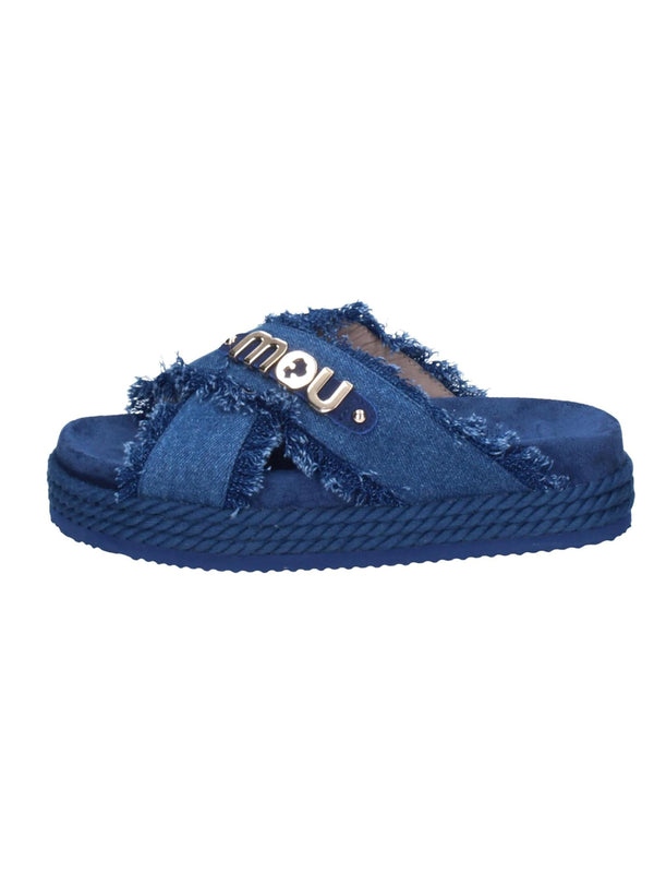 Mou Ciabatta Donna Mod. SW451004K CRISS-CROSS DENIM DENIM