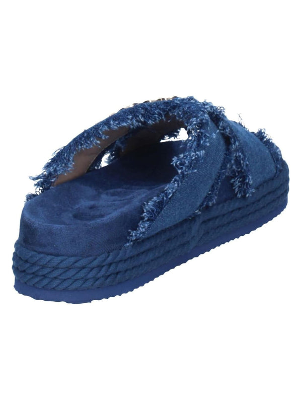 Mou Ciabatta Donna Mod. SW451004K CRISS-CROSS DENIM DENIM