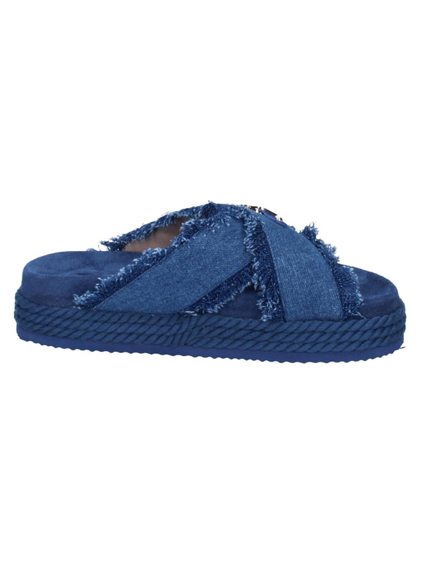 Mou Ciabatta Donna Mod. SW451004K CRISS-CROSS DENIM DENIM