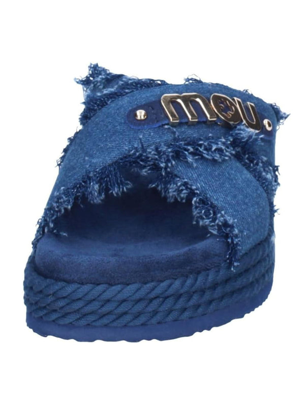 Mou Ciabatta Donna Mod. SW451004K CRISS-CROSS DENIM DENIM