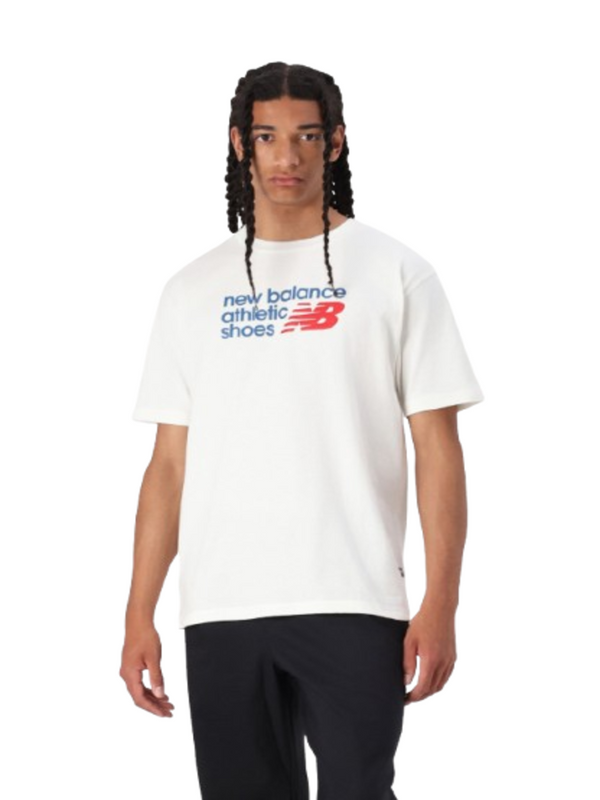 New Balance T-shirt Uomo Mod. MT51900 SST Bianco