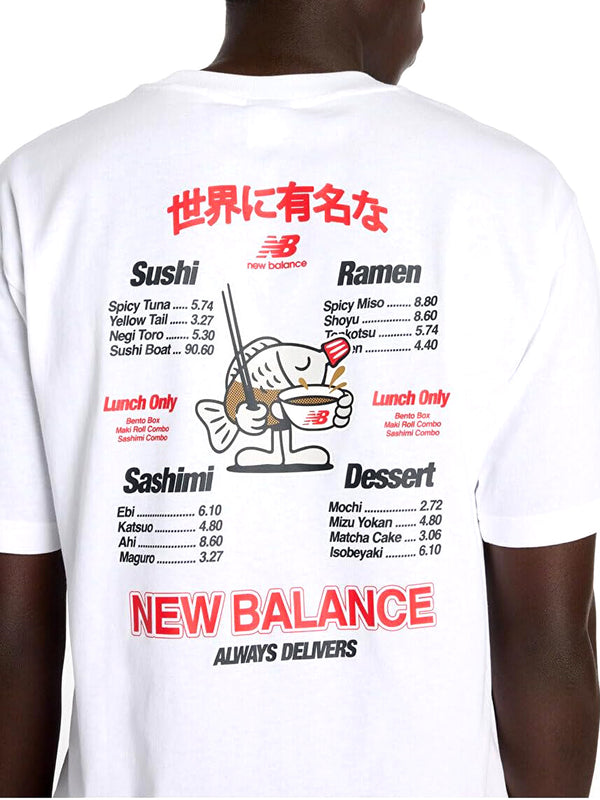 New Balance T-shirt Uomo Mod. MT61H51D WT Bianco