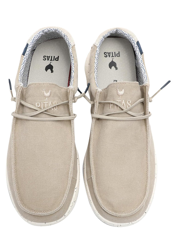 Pitas Scarpa Uomo Mod. NIAS CANVAS BEIGE Beige