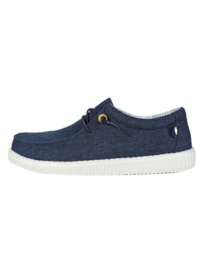 Pitas Scarpa Uomo Mod. WP150WALLABY W-CANVAS Blu