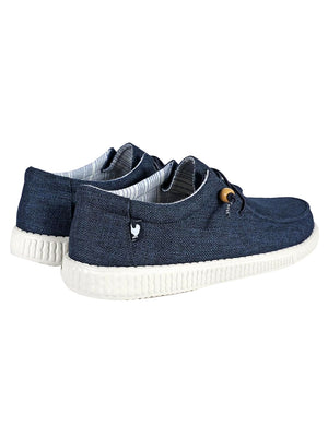 Pitas Scarpa Uomo Mod. WP150WALLABY W-CANVAS Blu