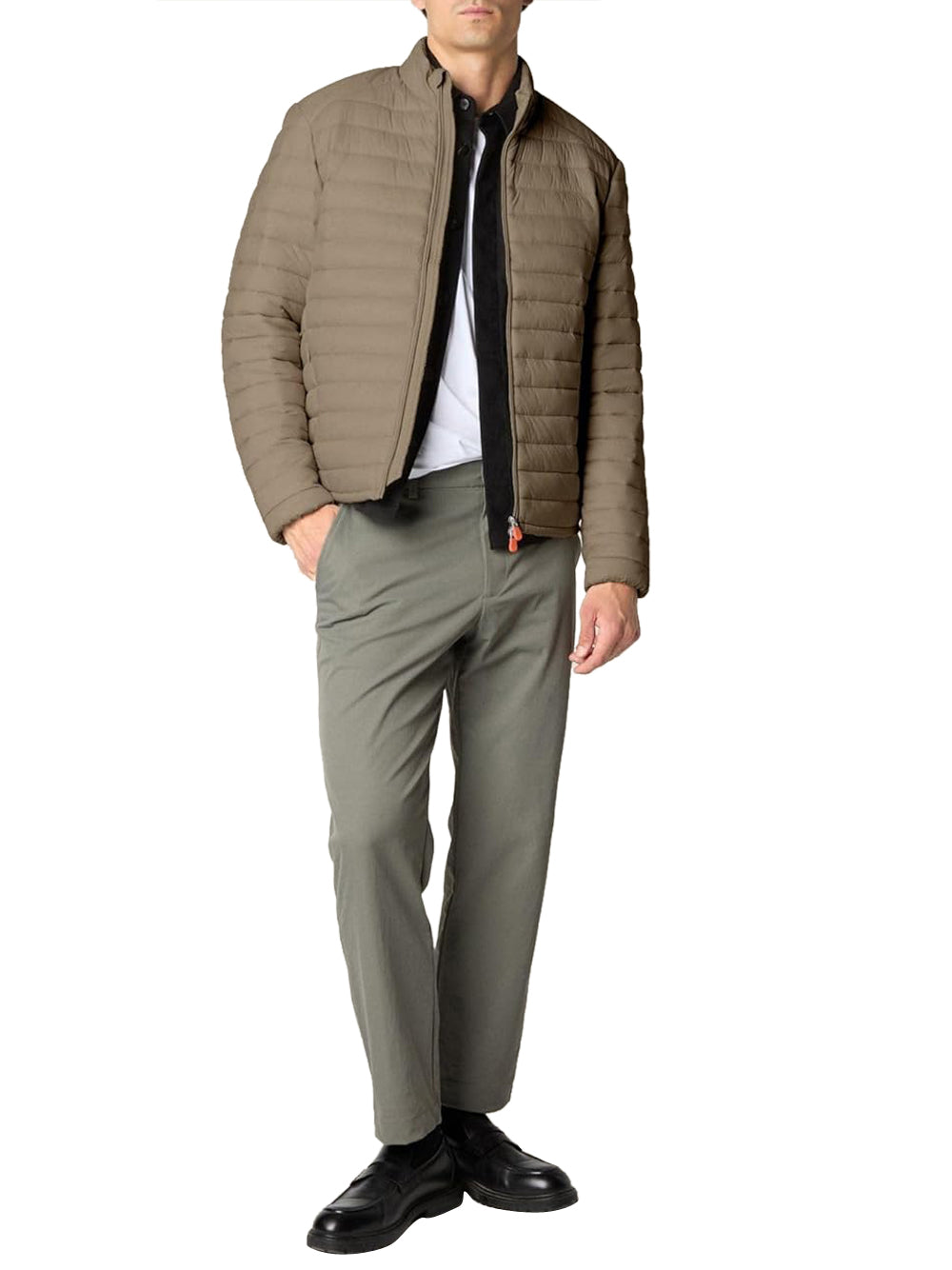 Save The Duck Giubbotto corto Uomo Mod. D32430M ALEXSANDER-GIGA 40021 Fango