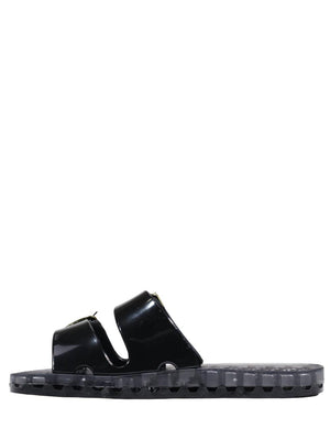 SENSI Ciabatta Unisex Mod. JOLLA FLAMINGO 001 Nero