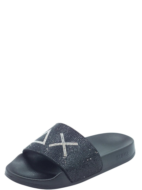 Sun68 Ciabatta Donna Mod. BX36211 SLIPPERS STRAS 11 Nero