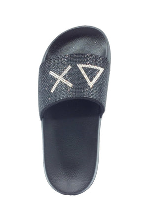 Sun68 Ciabatta Donna Mod. BX36211 SLIPPERS STRAS 11 Nero
