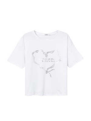Tiffosi T-shirt Donna Mod. 10064537 MAIZENA_10 001 Bianco