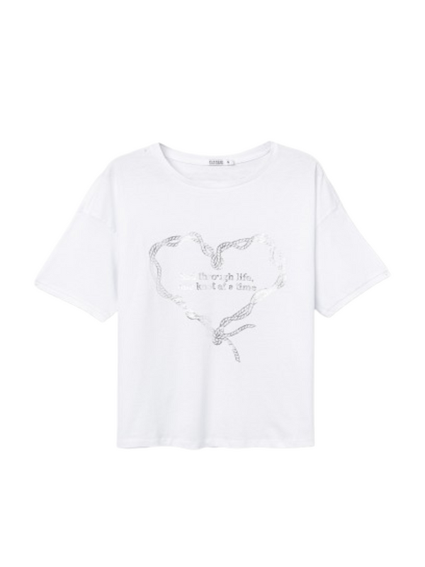 Tiffosi T-shirt Donna Mod. 10064537 MAIZENA_10 001 Bianco