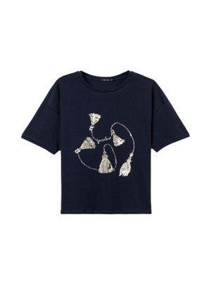 Tiffosi T-shirt Donna Mod. 10064537 MAIZENA_10 798 Lyons blue