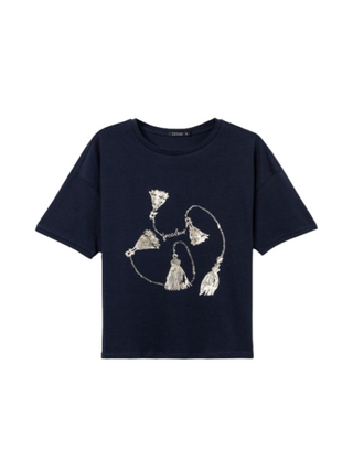 Tiffosi T-shirt Donna Mod. 10064537 MAIZENA_10 798 Lyons blue