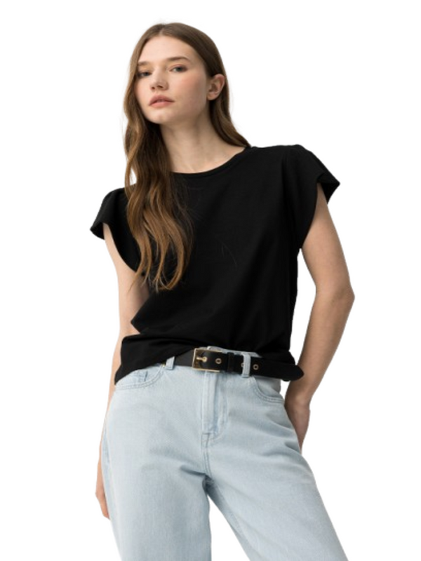Tiffosi T-shirt Donna Mod. 10064823 KIRA_21 000 Nero