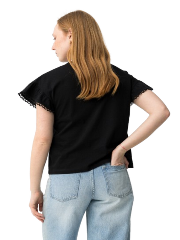 Tiffosi T-shirt Donna Mod. 10065007 NOEMIA 000 Nero