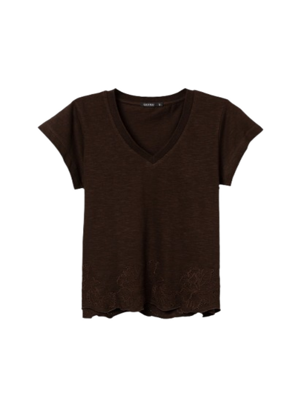 Tiffosi T-shirt Donna Mod. 10065008 HADLEY 290 Cioccolato