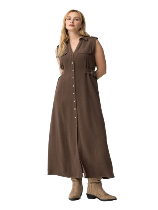 Tiffosi Abito Donna Mod. 10065062 FAVO_2 290 Cioccolato