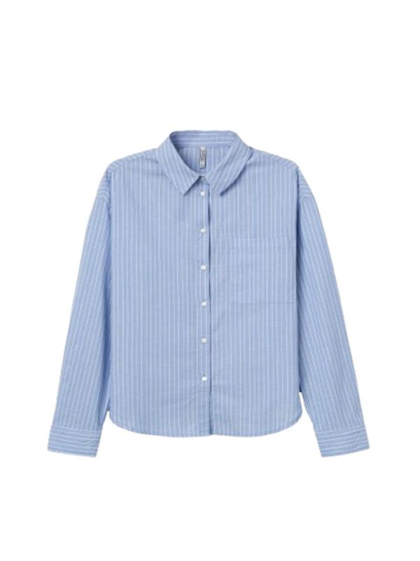 Tiffosi Camicia Donna Mod. 10065155 LECAS_C 736 Blu baby