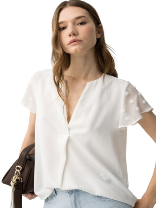 Tiffosi T-shirt Donna Mod. 10065186 NONY_1 110 Bianco brillante