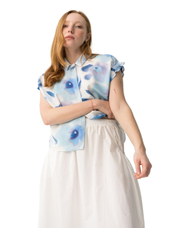 Tiffosi Camicia m/c Donna Mod. 10065209 PETALA_2 001 Bianco