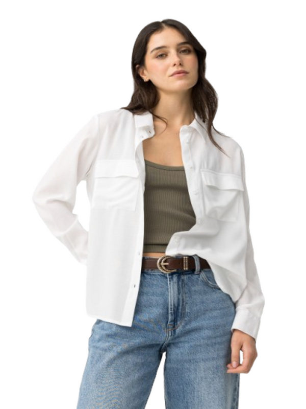 Tiffosi Camicia Donna Mod. 10065216 RAIDER_5 110 Bianco brillante