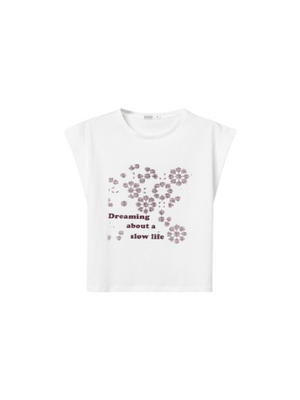 Tiffosi T-shirt Donna Mod. 10065809 NUMEL 001 Bianco