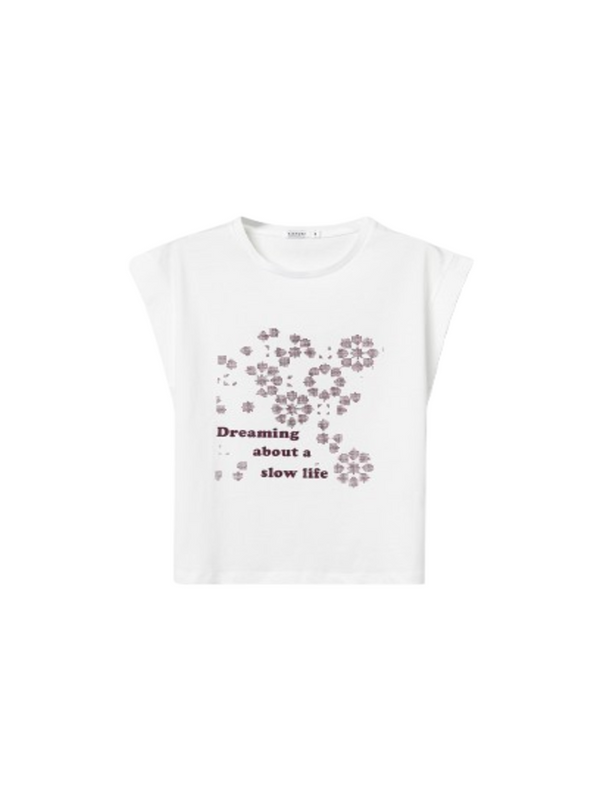 Tiffosi T-shirt Donna Mod. 10065809 NUMEL 001 Bianco