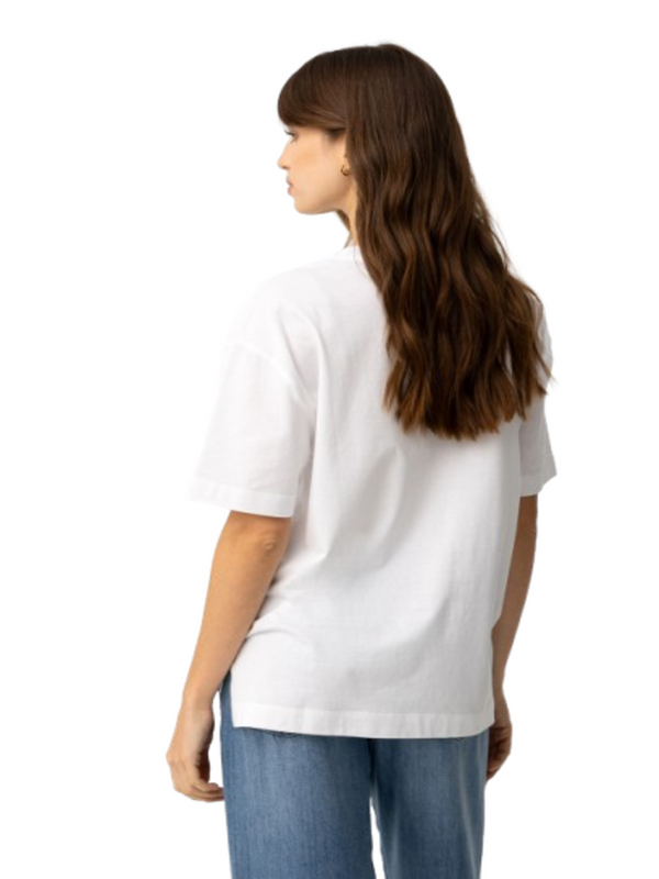 Tiffosi T-shirt Donna Mod. 10065810 SPOINK 001 Bianco