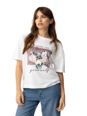 Tiffosi T-shirt Donna Mod. 10065810 SPOINK 001 Bianco