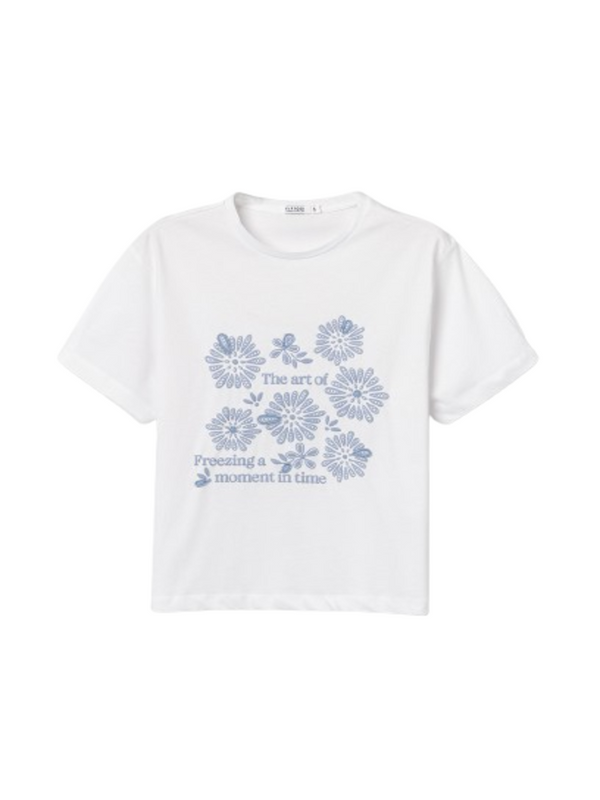 Tiffosi T-shirt Donna Mod. 10065816 PEYTON 001 Bianco