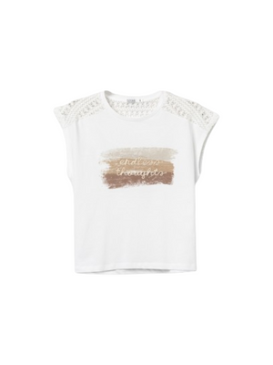 Tiffosi T-shirt Donna Mod. 10065843 JELLICENT 001 Bianco