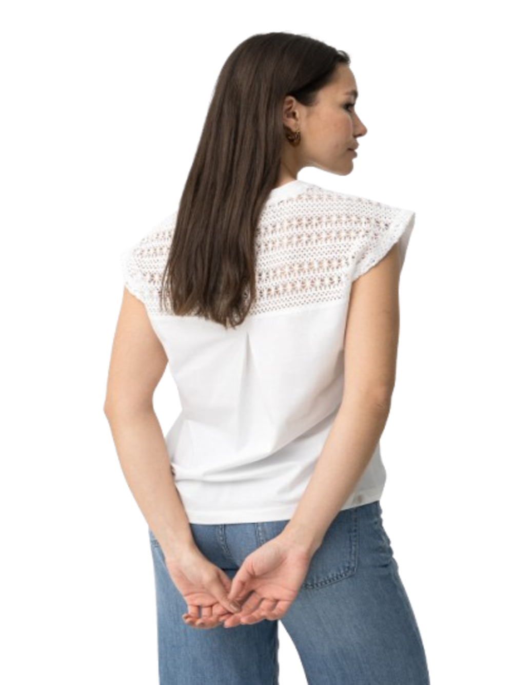 Tiffosi T-shirt Donna Mod. 10065843 JELLICENT 001 Bianco