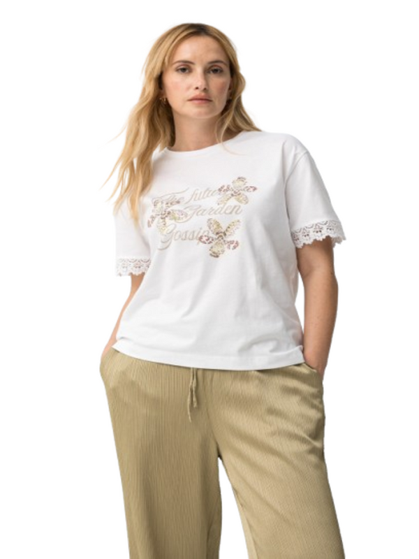 Tiffosi T-shirt Donna Mod. 10065851 COMFEY 110 Bianco brillante