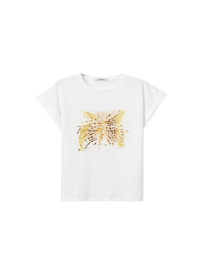 Tiffosi T-shirt Donna Mod. 10065855 KIKA_12 110 Bianco brillante