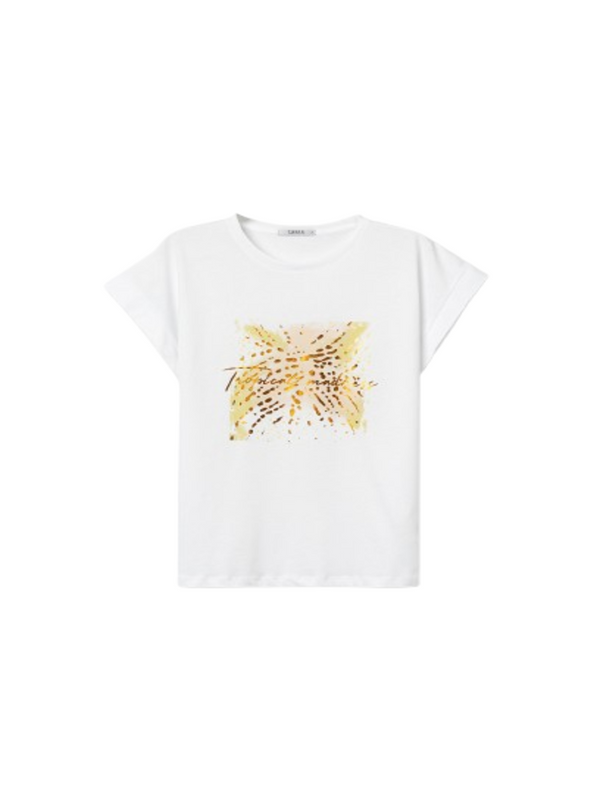 Tiffosi T-shirt Donna Mod. 10065855 KIKA_12 110 Bianco brillante