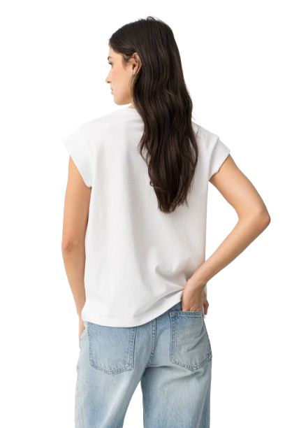 Tiffosi T-shirt Donna Mod. 10066000 MANDIE 001 Bianco