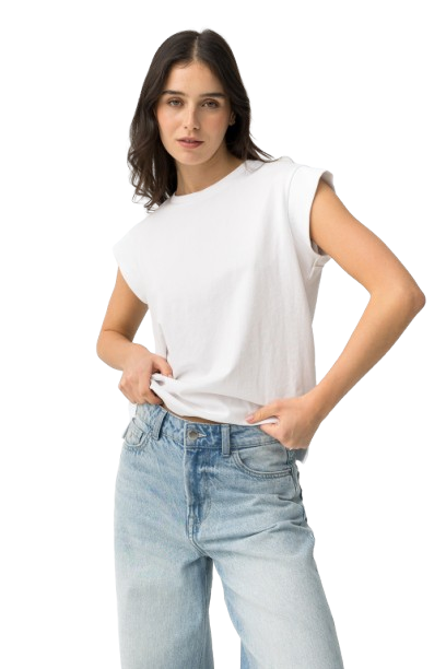 Tiffosi T-shirt Donna Mod. 10066000 MANDIE 001 Bianco