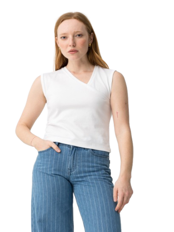Tiffosi Top Donna Mod. 10066002 PHANIE 001 Bianco