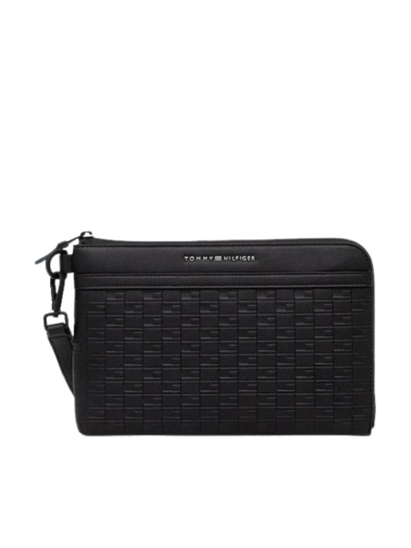 Tommy Hilfiger Borsa Pochette Uomo Mod. AM0AM13952 BDS Nero