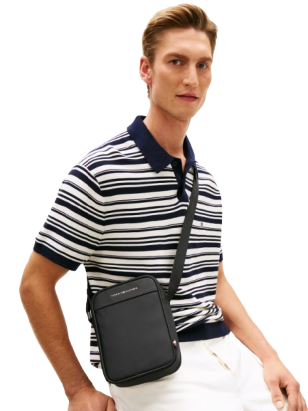 Tommy Hilfiger Borsa a Tracolla Uomo Mod. AM0AM14150 BDS Nero