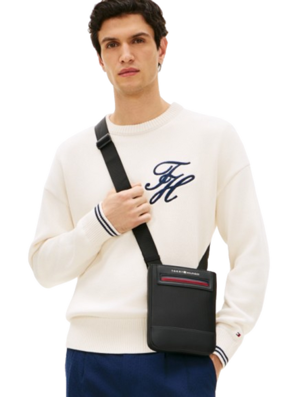 Tommy Hilfiger Borsa a Tracolla Uomo Mod. AM0AM14157 BDS Nero