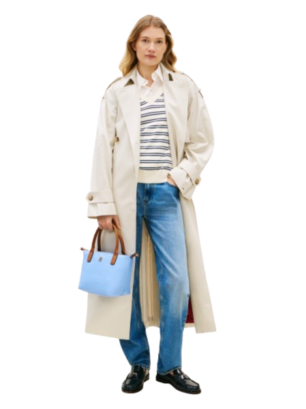 Tommy Hilfiger Borsa Donna Mod. AW0AW17709 C1Y Celeste
