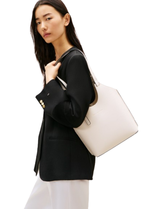 Tommy Hilfiger Borsa Donna Mod. AW0AW18617 AEO Bianco