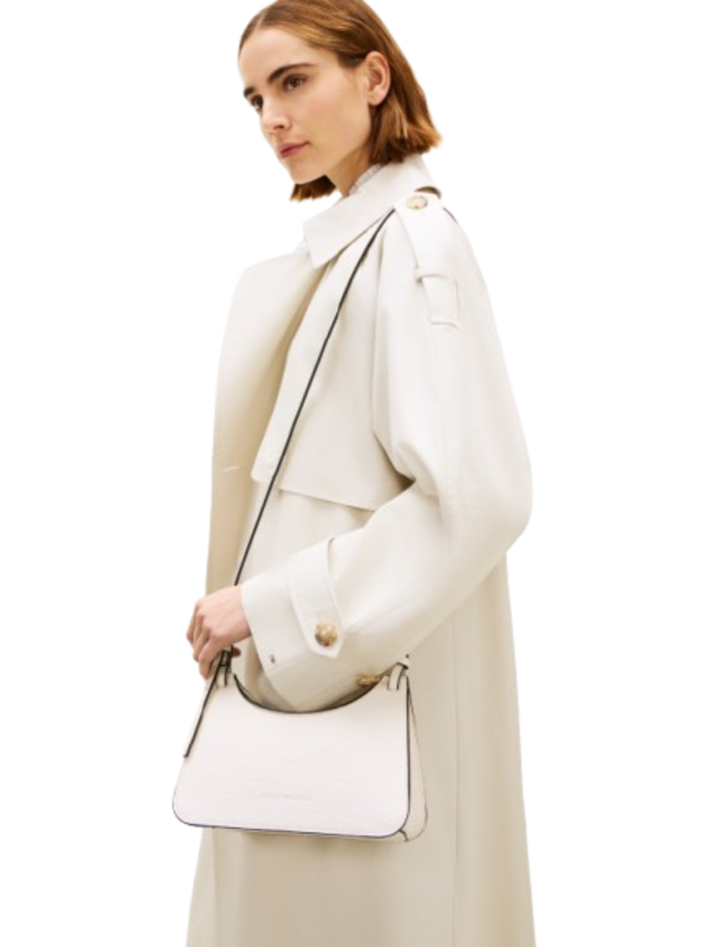 Tommy Hilfiger Borsa Donna Mod. AW0AW18619 AEO Bianco