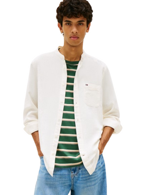 Tommy Hilfiger Camicia Manica Lunga Uomo Mod. DM0DM22756 YBL ECRU
