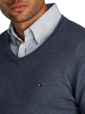 Tommy Hilfiger Maglione v Uomo Mod. MW0MW14745 DVI Denim