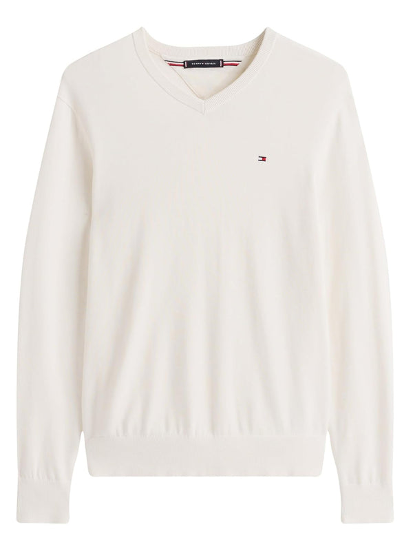 Tommy Hilfiger Maglione v Uomo Mod. MW0MW14745 ZOO Panna