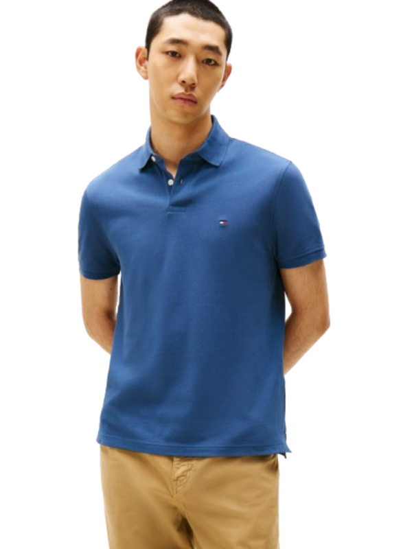 Tommy Hilfiger Polo M/C Uomo Mod. MW0MW17770 DBZ INDAGO