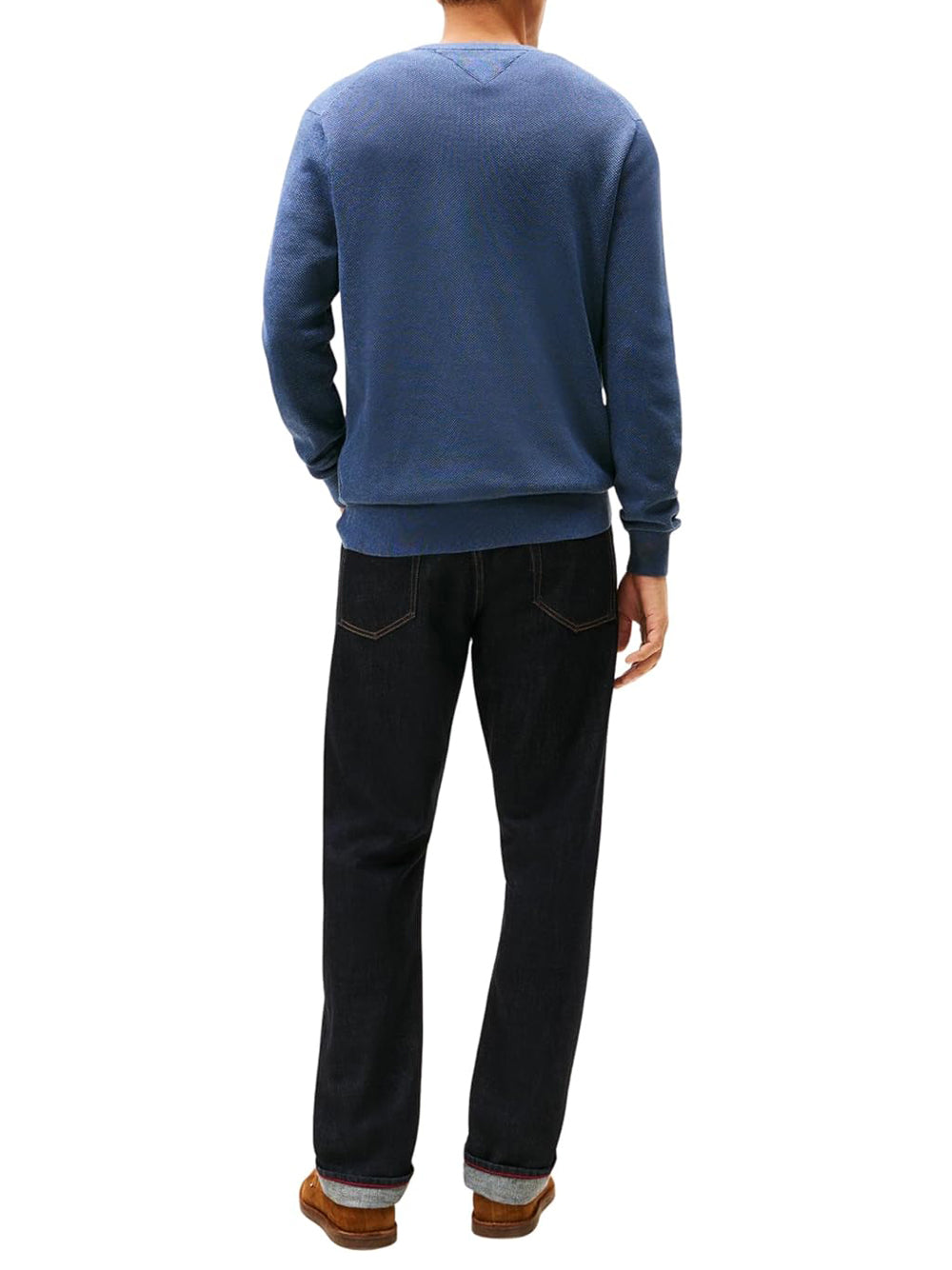 Tommy Hilfiger Maglione Girocollo Uomo Mod. MW0MW36347 DBZ Denim