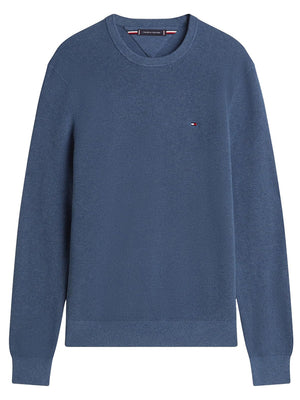 Tommy Hilfiger Maglione Girocollo Uomo Mod. MW0MW36347 DBZ Denim